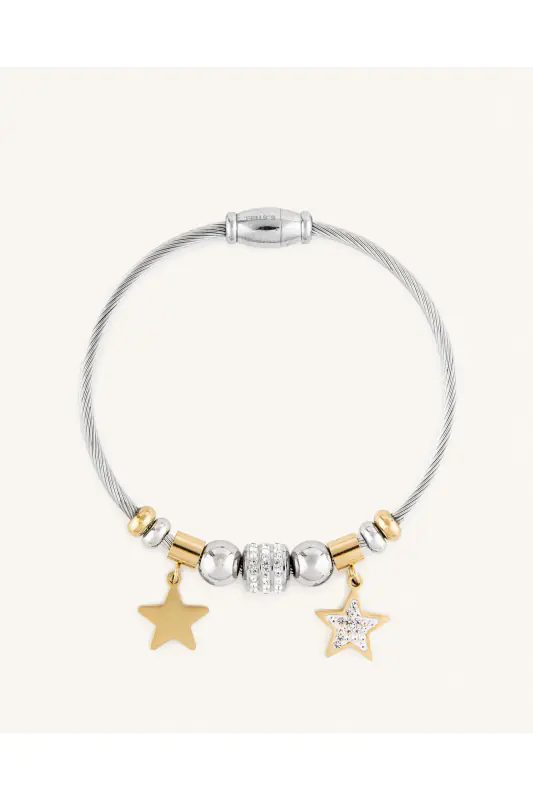 Βραχιόλι Τύπου Pandora Stars Silver/Gold